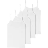 Schiesser Unterhemd 95/5 (Mehrpack) mit Spaghettiträgern, ohne störendes Innenetikett im 4er Pack