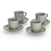 Zeller Present Tasse Espressotassen aus Keramik, 60 ml, 8-teiliges Set, Keramik