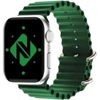 Nalia Smartwatch-Armband Apple Watch 38mm/40/41/42(Serie 10/11), Ocean Style Sportarmband / Silikon Ersatzband / Metall-Ring Verschluss
