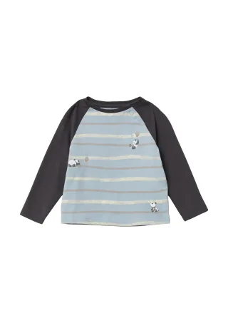 s.Oliver - T-Shirt grau/blau - Gr. - 62