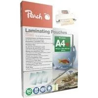 Laminierfolie A4 80mic PP580-21, Folien glänzend, 100 Stück, abheftbar