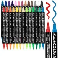 Zaewry Lackmarker Acrylic Paint Marker Stifte Steine Bemalen, (12-tlg), Für Kunststoff Glas Holz Keramik Metall Reifen Leinwand