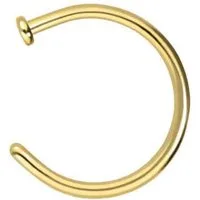 PIERCINGLINE Nasenpiercing Chirurgenstahl Nasenring offen PLATTE (Nasenstecker, 1-tlg)