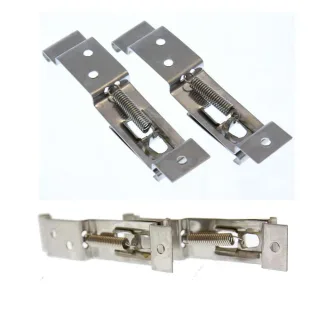2x Wechselkennzeichen Kennzeichenhalter Metall PKW Anhänger Schildwechsel Clip