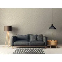 A.S. Création Vliestapete Nara Blätterranke, leicht strukturiert, matt, gemustert, neutral, (1 St), Tapete Natur Tapeten Wohnzimmer Schlafzimmer Küche modern Design Optik