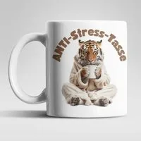 WS-Trend Tasse Anti Stress Tiger Kaffeetasse Teetasse Tasse Geschenkidee 325 ml, 1-tlg., Keramik