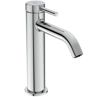 Ideal Standard Waschtisch-Armatur Ceraline Nuovo Ausladung 135mm mit Push-Open Ventil Chrom, BD959AA BD959AA