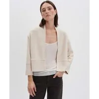 someday Sweatjacke Ulison lockere Passform, Boxy Silhouette, Mélange-Effekt