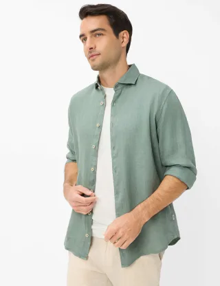 Brax Herren Hemd Style HAROLD thyme, grün, Gr. XXXL