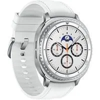 Galaxy Watch8 Classic, Smartwatch weiß, 46mm, Bluetooth, Hybrid-Armband