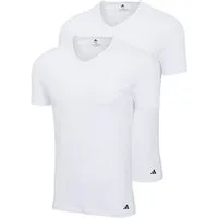 adidas Performance Poloshirt T-Shirt Basic V-Neck 2P (Packung, 2-tlg., 2er-Pack)