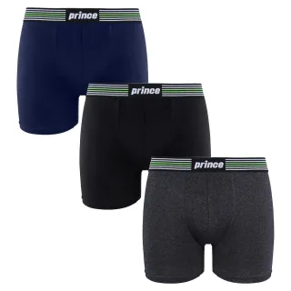 Prince Performance Range 3 Pack schwarze dunkelgraue Herren Boxer Muxpr066