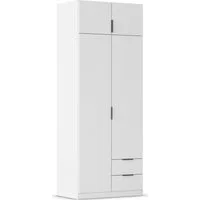 rauch Kleiderschrank Drehtürenschrank Schrank Garderobe Ankleide Schlafzimmer LAGOA (3 verschiedene Ausstattungen BASIC/CLASSIC/PREMIUM (inkl. SOFT-CLOSE) mit geräumigen Schubladen, optional mit Aufsatz MADE IN GERMANY