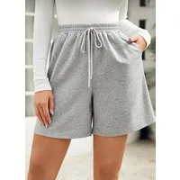 fashionshowcase Shorts kurze Hose Damen Jogger Pants mit Kordelzug und elastischem Bund