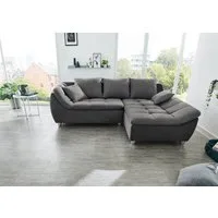 Jockenhöfer Gruppe Ecksofa Genua L-Form, B: 250 cm, mit 2 Zierkissen
