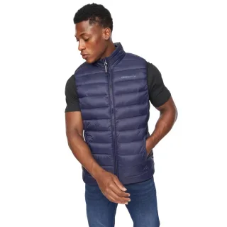 Crosshatch - "Gattering" Weste für Herren, Gesteppt (Marine)