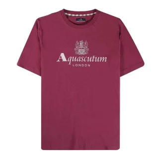 Aquascutum - "Active" T-Shirt für Herren (Burgunderrot)