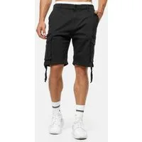 Indicode Cargoshorts Herren Agron Cargo Shorts Herrenshorts mit langen Stoffbändern an der Seite