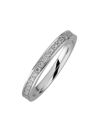 Lyomi Ring 585/- Weißgold 21 synth. Diam. 0,24ct.