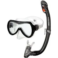 Aqua Speed Schnorchel Schnorchelset ALIZE + SAMOS Tauchmaske für Kinder, mit Netzbeutel (Kinderschnorchelset mit Maske und Schnorchel im Netzbeutel), EASY-ADJUST Kopfband für sicheren und bequemen Sitz