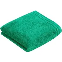 Vossen Badetuch Calypso Feeling, Walkfrottee (2-St), mit schmaler Bordüre, aus 100% hochwerter Baumwolle, Vegan, einfarbig