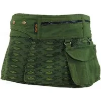 Guru-Shop Minirock Wickelrock, Cacheur, Sidebag, Minirock - olive alternative Bekleidung