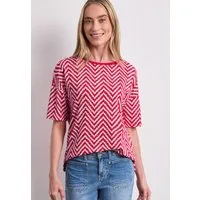 STREET ONE T-Shirt aus strecthigem Viskosematerial