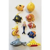 XENON LED Dekolicht 3485 Fische 10er Pack Wassersäulen / DEKO diverse Farben, Xenon / Mehrfarbig