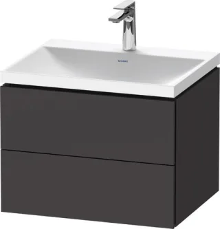 Duravit L-Cube c-shaped Set wandhängend Graphit Supermatt 600x480x480 mm - LC6950O80800000 LC6950O80800000