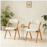 SoBuy Klappstuhl FST92, Esszimmerstuhl Gartenstuhl Klappbar, Küchenstuhl, Holzstuhl, Klappstuhl mit Rückenlehne, bis 120 kg Belastbar, für Balkon & Küche