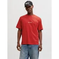 Jack & Jones Rundhalsshirt JORNORREBRO EMB TEE SS CREW NECK NOOS Baumwolle, locker geschnitten