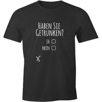 MoonWorks Print-Shirt Herren T-Shirt Haben Sie getrunken? lustiges Trink Shirt Saufen Bier Party Moonworks® mit Print