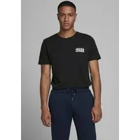 Jack & Jones T-Shirt JJECORP Herren-Tee mit figurbetonter Silhouette bedruckt, modisch, schmal, Baumwolle, Rundhals