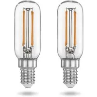 Poppstar Spezialleuchtmittel, E14, 2 St., Warmweiß, Poppstar 2x LED-Lampen für Dunstabzugshauben (E14 4W 2700K warmweiß)