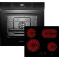 ASET7005500, Backofen-Set schwarz
