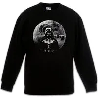 Urban Backwoods Sweatshirt Darth Moon Kinderpullover Sterne Mond Star Vader Tie Wars Krieg Sci-Fi (1-tlg) Fighter Dark Side Interceptor