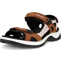 Ecco Yucatan Leder braun/violett Damen Sandale