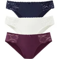 petite fleur by Lascana Jazz-Pants Slips (3er-Pack) aus elastischer Baumwoll-Qualität