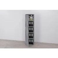 FMD Mehrzweckschrank Inca 1 Flurschr., Aktenschr., verstellb. Böden, mit/ohne Spiegel, B: 50 cm