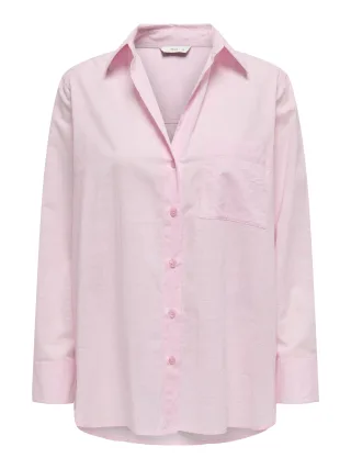 ONLY - ONLSALINA L/S SHIRT WVN NOOS pink lady - Gr. - M