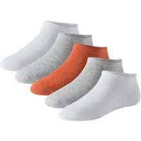 Schiesser Socken Tagessocke Sneaker Stay Fresh weiss/grau/rot Herren - 5 Paar