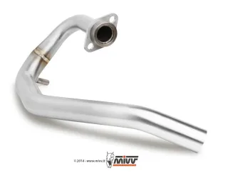 MIVV Edelstahl Krümmer Kat Ersatzrohr No-Kat Rohr für Yamaha WR 125 R / X Bj. 2009-2016