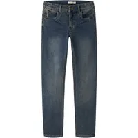 Name It Regular-fit-Jeans Stretch Slim Fit Used Look Verstellbarer für Jungen Baumwolle Normal Fit Einfarbig elastisch Reißverschluss