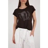 Monari T-Shirt Shirt Schmuck Regular fit mit Strasssteinen