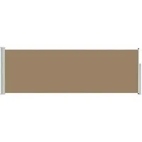 vidaXL Seitenmarkise Ausziehbare Seitenmarkise 500 x 100 cm Polyester Rechtwinklig (1-St)