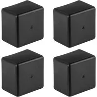 avoltik Solarmodul-Halterung Endkappen Abdeckkappe 40x40mm Solarschiene Abschluss Profil 4-10 Set, (Endkappen Abdeckkappe 40x40mm Solarschiene Abschluss Profil 4-10 Set, 4-tlg., Endkappen Abdeckkappe 40x40mm Solarschiene Abschluss Profil 4-10 Set, 4 