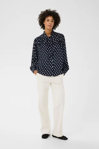 Langarm-Bluse YaninaPW Langarm-Bluse Lockere Passform