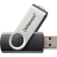 Basic Line 64 GB, USB-Stick silber/schwarz, USB-A 2.0