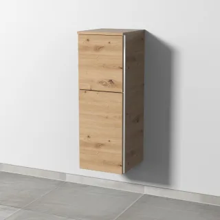 Sanipa 3way Mittelschrank mit 1 Tür und 1 Auszug, Eiche Natural-Touch, BR12485 BR12485