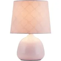 Rabalux LED Leselampe "Ellie" Keramik, rosa, rund, E14, IP20, ø180mm